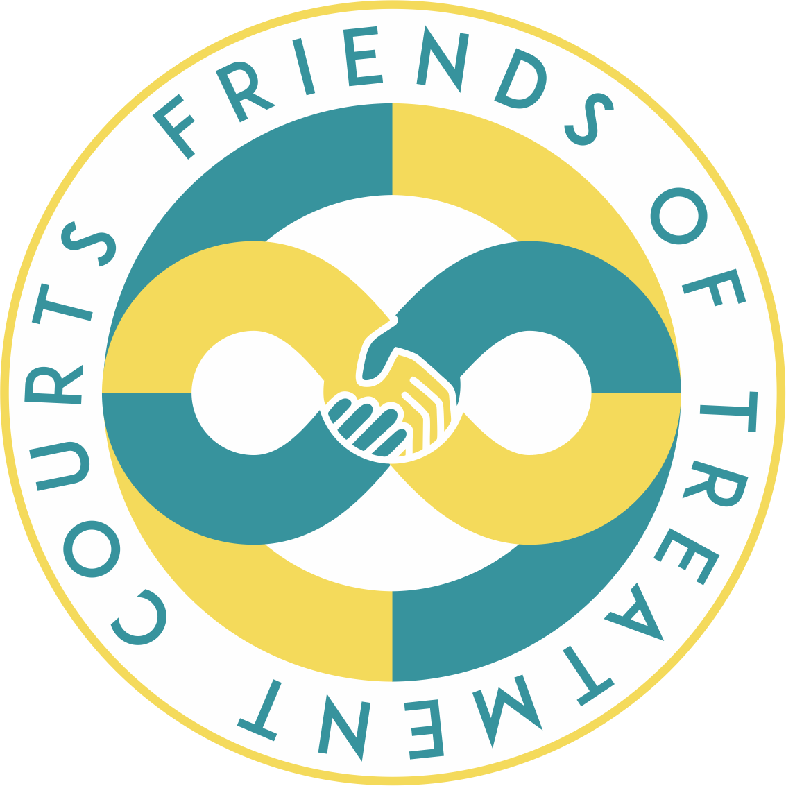 bro logo friends forever circle around forever 2 b' Sticker | Spreadshirt